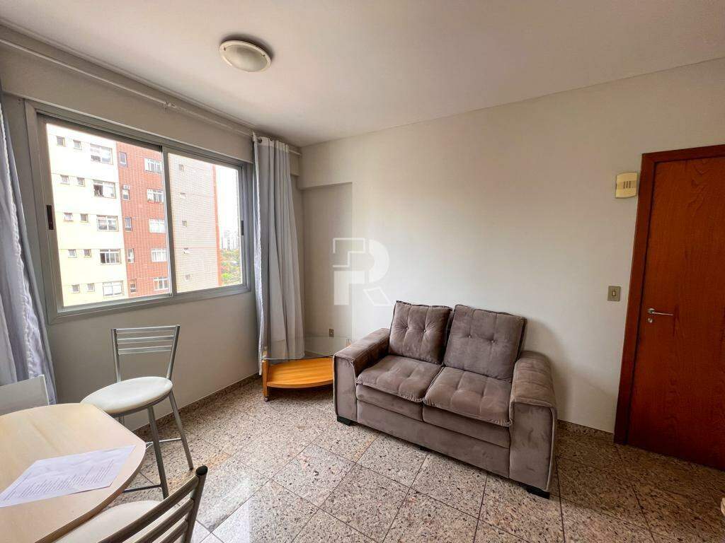 Apartamento para aluguel, 1 quarto, 1 suíte, 1 vaga, Funcionários - Belo Horizonte/MG