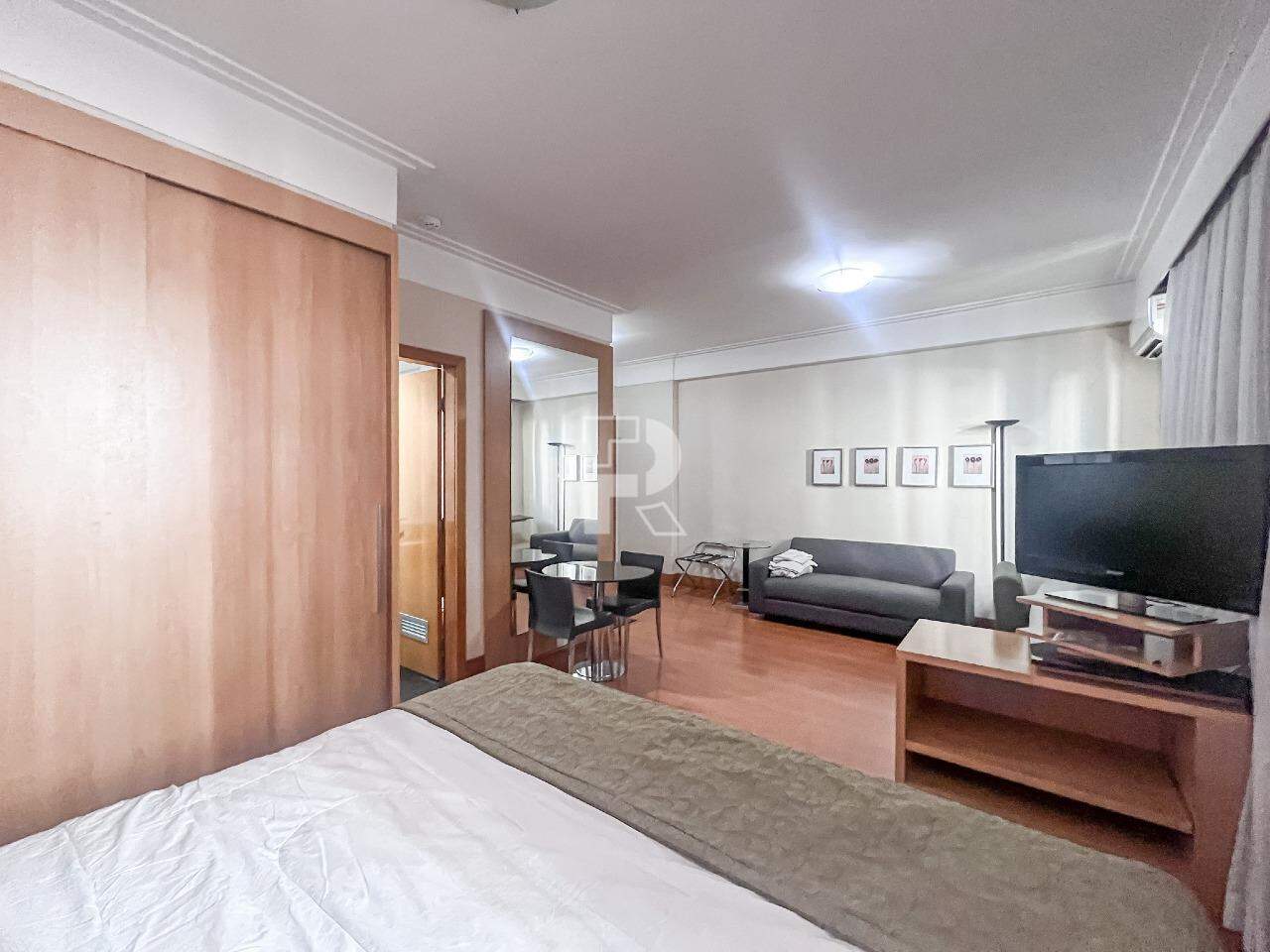 apartamento de um quarto mobiliado para locação